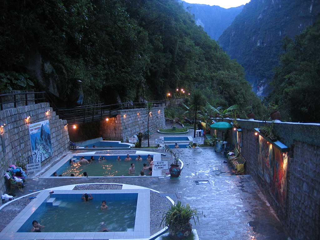 Mineral rich hot springs of Machu Picchu Village (Aguas Calientes)